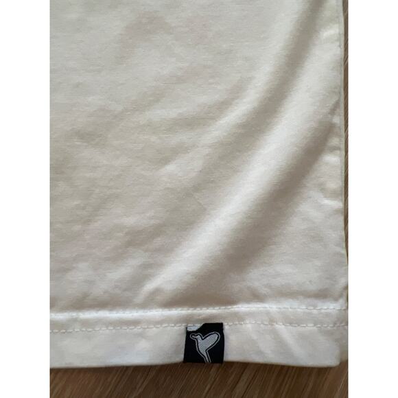 Bird Dogs T-Shirt Men's Med White Crew Neck Big Graphic Logo on Back Activewear - Picture 2 of 5